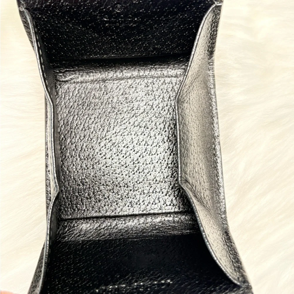 Gucci GG Marmont Black Leather Coin‎ Wallet